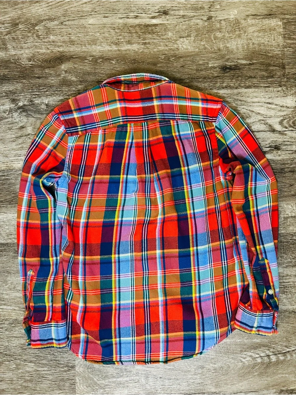 Ralph Lauren Red Multi-Color Plaid Button-Down Shirt